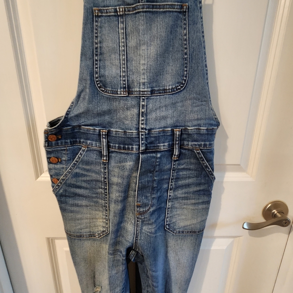Madewell Blue Denim Jeans Overalls - Picture 7 of 14